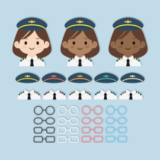 Airplane Pilot Girl