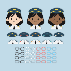 Airplane Pilot Girl