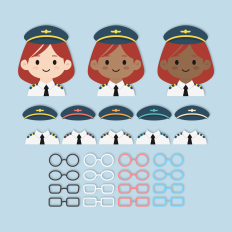 Airplane Pilot Girl