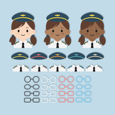 Airplane Pilot Girl