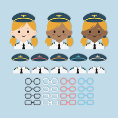 Airplane Pilot Girl