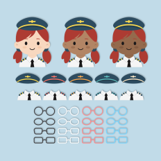  Airplane Pilot Girl