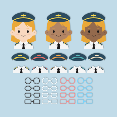 Airplane Pilot Girl