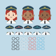 Airplane Pilot Girl