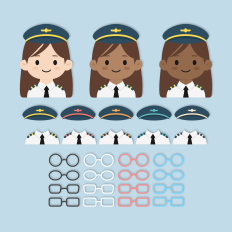 Airplane Pilot Girl