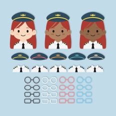 Airplane Pilot Girl