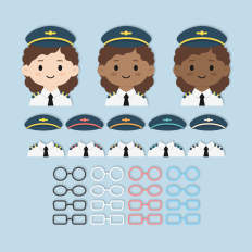 Airplane Pilot Girl