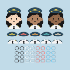 Airplane Pilot Girl