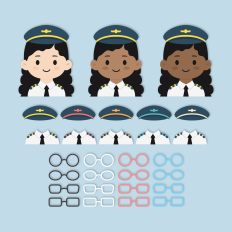 Airplane Pilot Girl