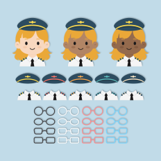 Airplane Pilot Girl