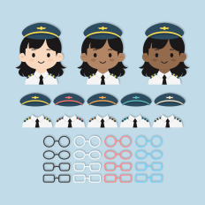 Airplane Pilot Girl