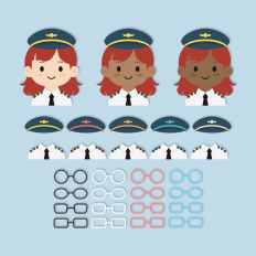Airplane Pilot Girl