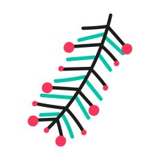 Christmas Decoration Pine Leaves  
