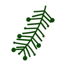Christmas Decoration Pine Leaves  