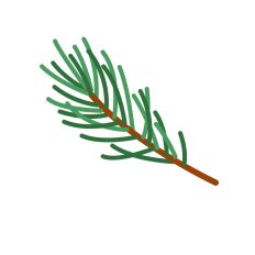 Christmas Decoration Pine Leaves  