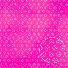Pink Baseball Background Pattern