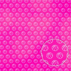 Pink Basketball Background Pattern
