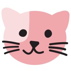 pink patch cat