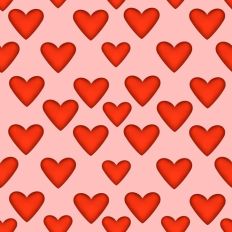 Hearts pattern paper, pink background