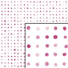 Pink White Watercolor Dots Seamless Pattern