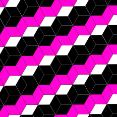 Pink geometric cubes pattern paper