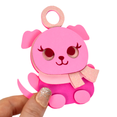 Pink Dog Ornament