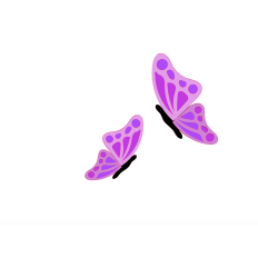 Layered Pink Butterfly SVG cut file