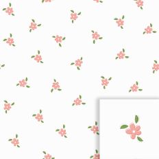 Springtime Pink Ditsy Floral Seamless background pattern