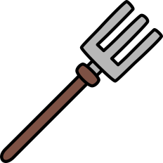 Pitchfork Outline