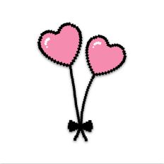 Pixel Heart Ballon
