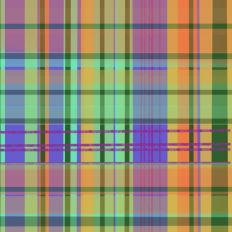 Plaid, Purple, Orange and Green Colorful Pattern for Fillable Shapes and Backgrounds