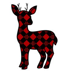 plaid reindeer
