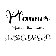 Planner Font