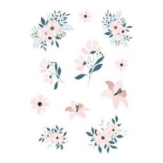 FLOWER STICKERS 4