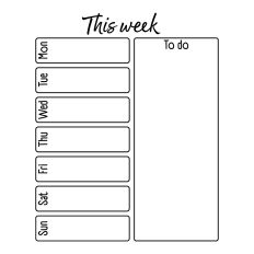 Week planner