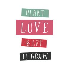 Plant Love Sign Post