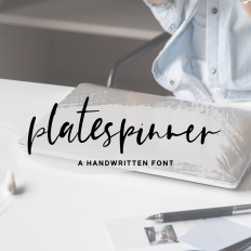 Platespinner Cursive Font