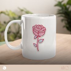 Play Dough Rose Printable Sticker