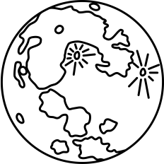 Pluto Outline