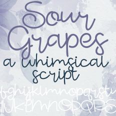 PN Sour Grapes Stencil