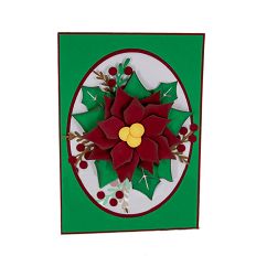 Poinsettia A7 Card