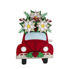 Poinsettia Vintage Box Card