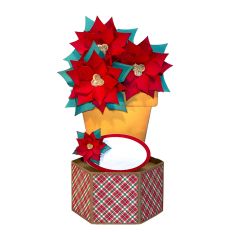 Poinsettia Pop Up Card