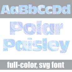 Polar Paisley Color Font