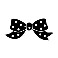 Polka Dot Bow Clipart
