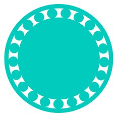 Pom Pom Border Circle