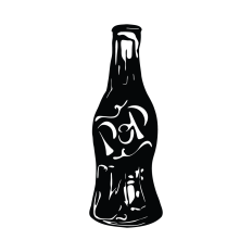 "Pop" Bottle Silhouette | Antique Soda Bottle | Perfect for Father's Day | Vinyl Design