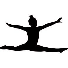 Gymnast jump split
