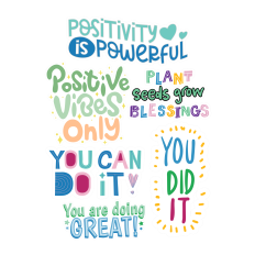 Motivational Student Sticker Set | Encouraging School & Study Stickers