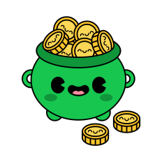Cute Pot of Gold SVG | St Patrick's Day SVG